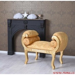 Luxusní lavice v zlaté barvě