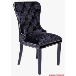 Jídelní židle v černé barvě